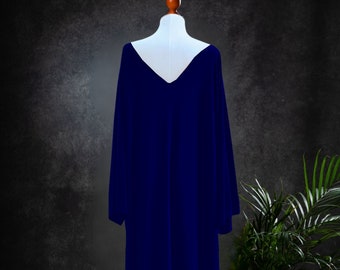 Oversize Blue Bohemian  Kaftan Dress
