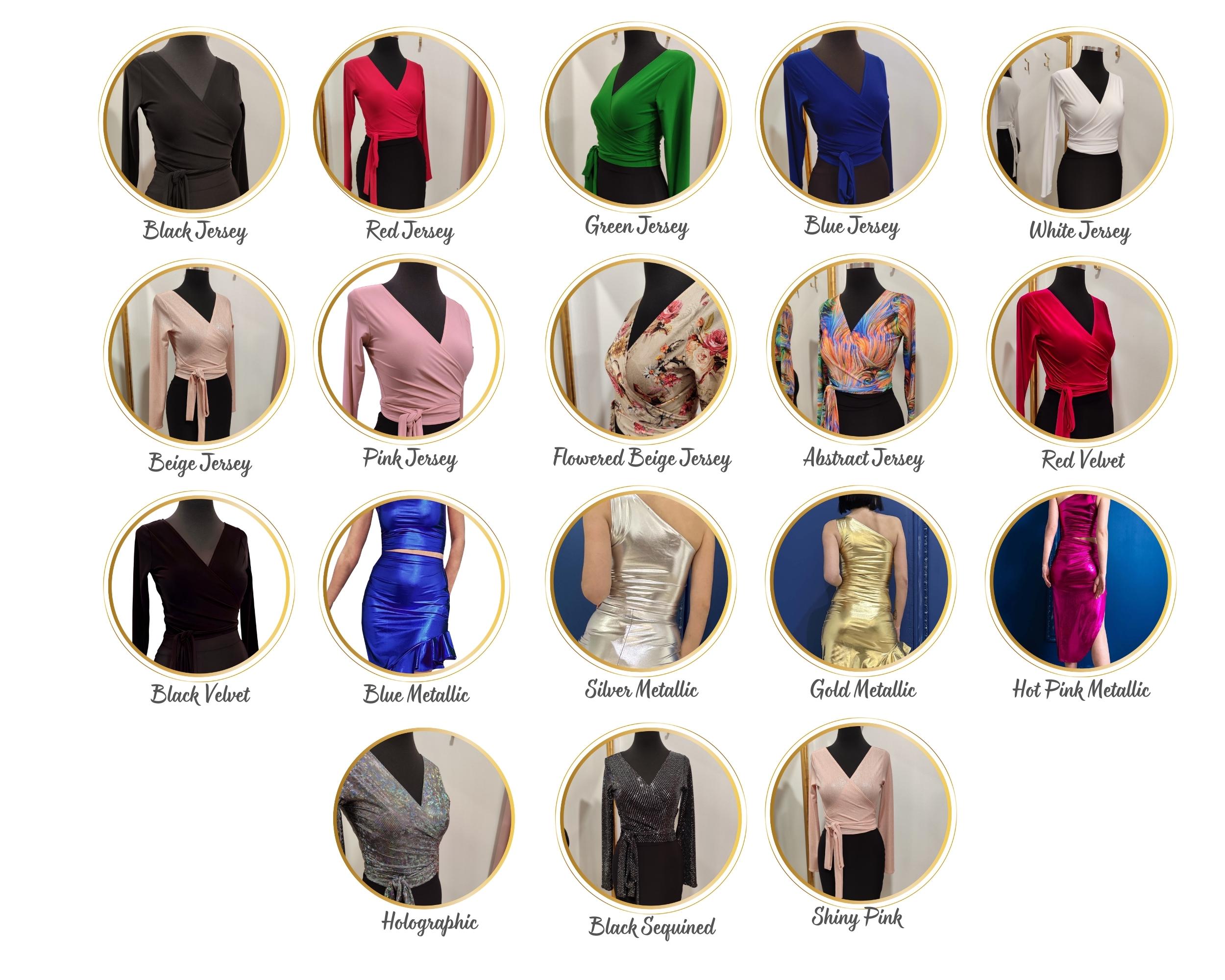 Elegant Sequin Front Draped Top For Women With Collar And Sequin Cuffed Panels And Side Tie Hem