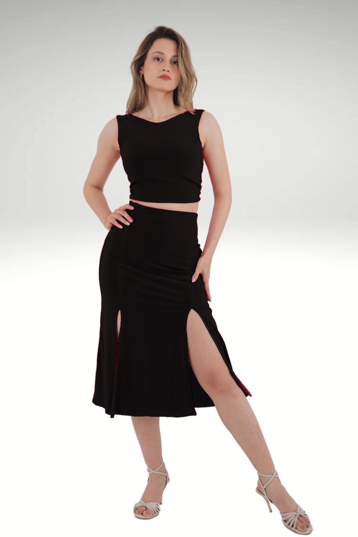 アルゼンチンタンゴブラウス | ダンス用オープンバックリバーシブル