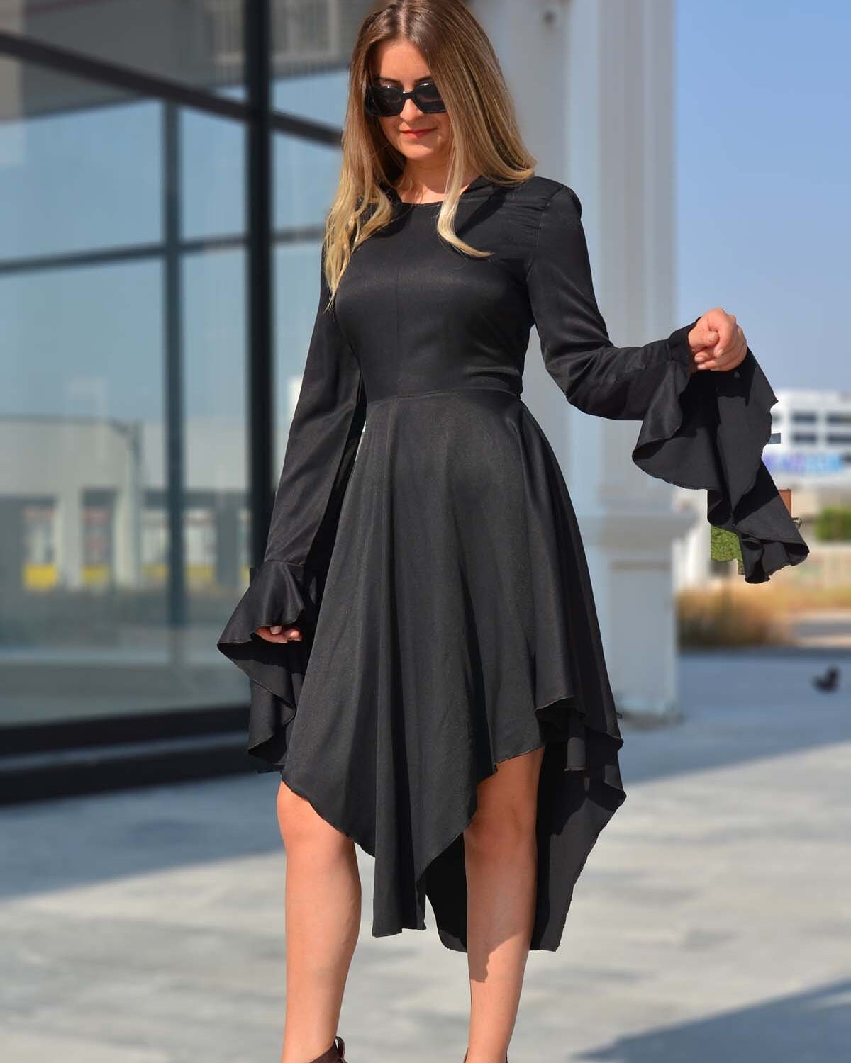 Black Medieval Hooded Dress, Bell Sleeve Gothic Witch Dress, Renaissance Dress, Halloween Dress, Black Boho Women Dress,Victorian Goth Dress Black Medieval Hooded Dress, Bell Sleeve Gothic Witch Dress, Renaissance Dress, Halloween Dress, Black Boho Women Dress,Victorian Goth Dress