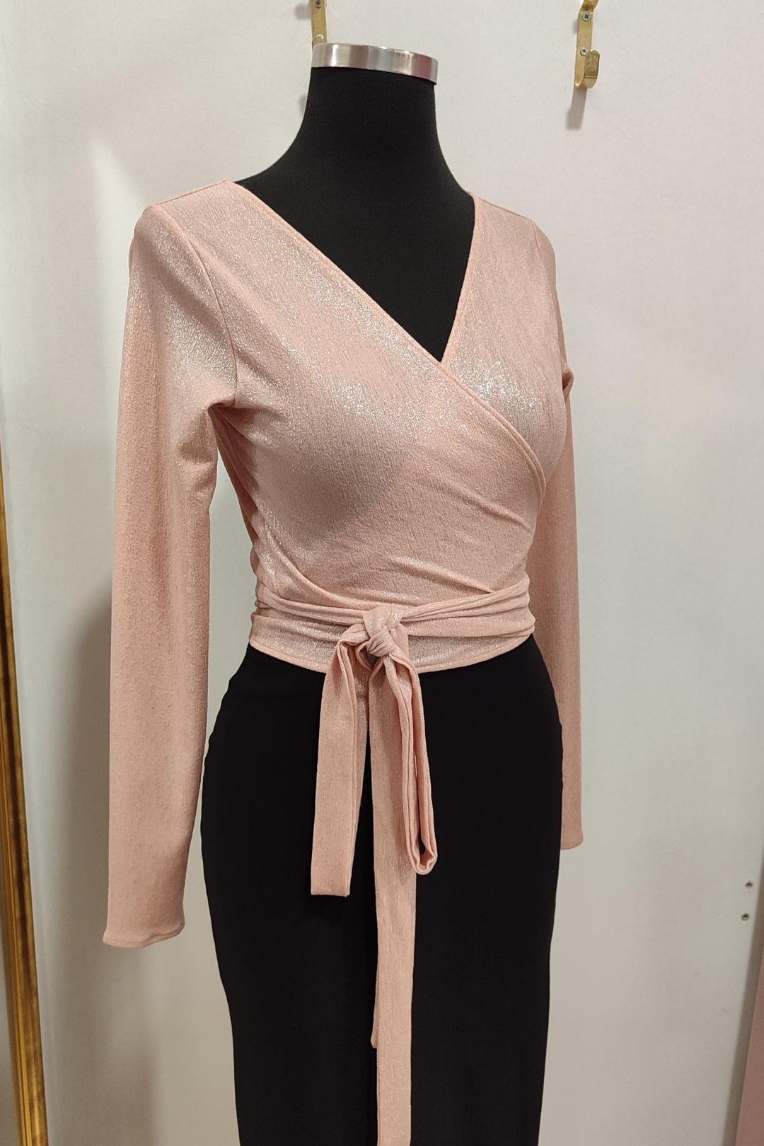 Blush Wrap Top Set main image 1