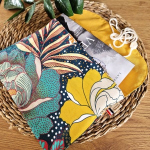 Pochette fleurie pour livres brochés XL