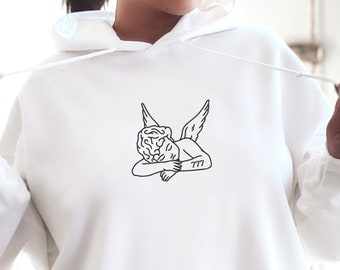 777 Angel Number Unisex Heavy Blend Hooded Sweatshirt, Angel Number Hoodie, Cadeau voor haar, Spiritueel, Geluk, Manifest, Esthetische Hoodie