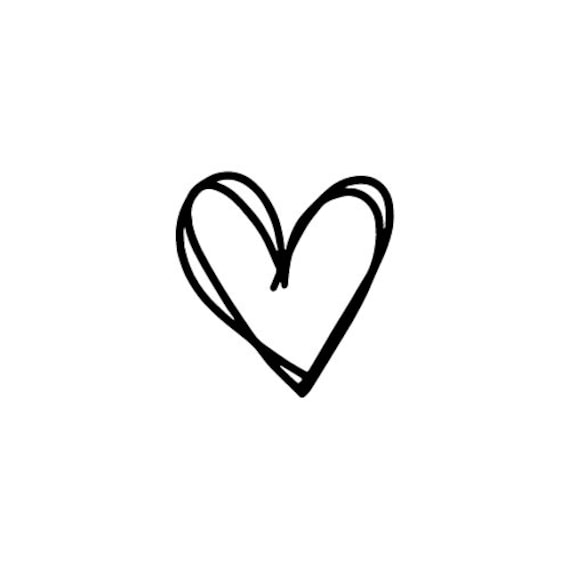 Drawn Heart SVG and PNG File Digital Download // Cute - Etsy