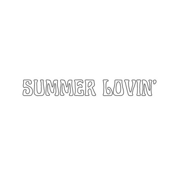 Summer Lovin' SVG and PNG File Digital Download // Hippie Typeface, SVG Files