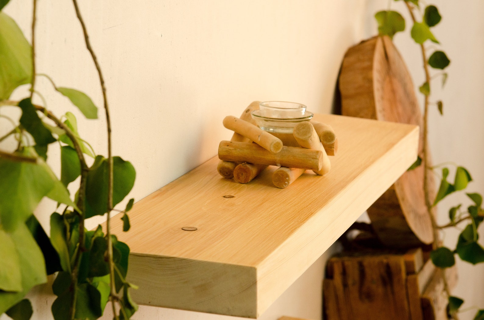 FREE SHIPPING Thick Wood Shelves for Laundry Renovation Etsy