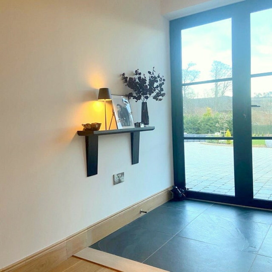 Handmade Wood Floating Entry Hall Table Minimalist Modern - Etsy