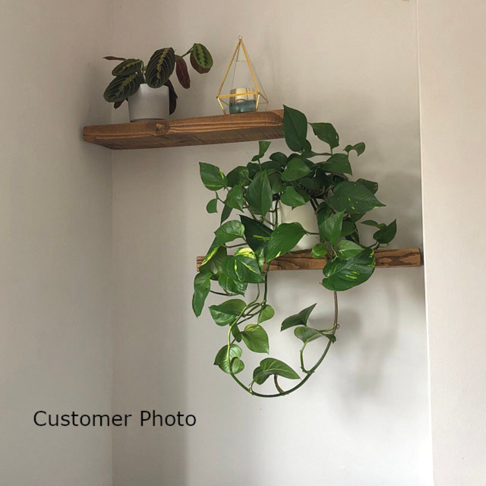 FREE SHIPPING White Wood Floating Shelves Rustic Laundry Etsy