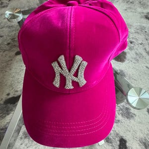 Pink Yankees Hat - Etsy