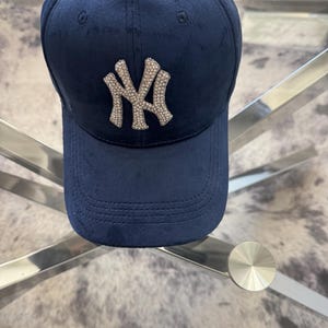 Blue Ny Rhinestone Cap - Etsy display picture 1