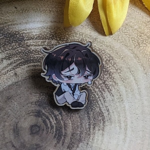 BSD - 太宰治 木製ピンバッジ
