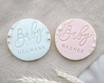 Personalisierte Kekse Baby, Babyparty, Ankündigung neues Baby, Babygeschenk