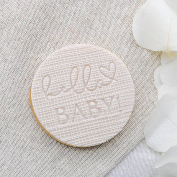 Hello Baby Cookies for Baby Party, Baby Shower, Baby Announcement