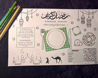 Ramadan Table Mat (Kids)