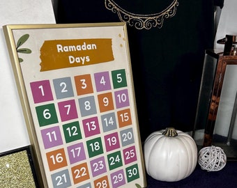 Ramadan Countdown-Kalender (ungerahmt)