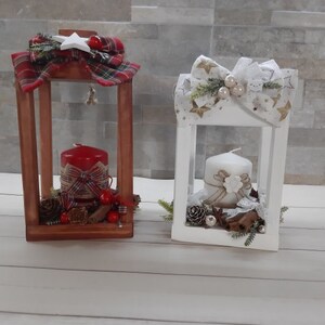 Christmas Lanterns Wooden Candle Holders, Christmas Decoration, Christmas Gift, Centerpiece
