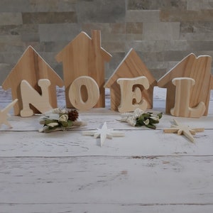 NOEL wooden sign, home decoration, Christmas decoration, wooden letters, home decor, Christmas gift, decorative sign