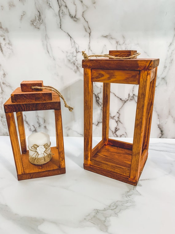 Wooden Lanterns, Candle Holders, Decorative Lanterns, Indoor Lanterns,  Wedding Centerpieces. 