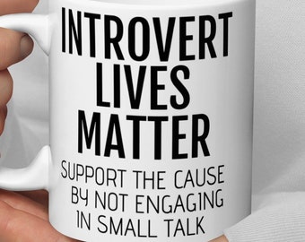 Introvert cadeau, grappig introvert koffiemok cadeau, cadeau voor introvert, introverte collega vriend cadeau, introverte verjaardag geheim kerstman cadeau