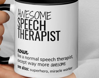 Awesome Speech Therapist Definition Gift, Speech Therapist Thank You New Job Graduation Gift, SLP Gift, Speech Language Pathologist Gift