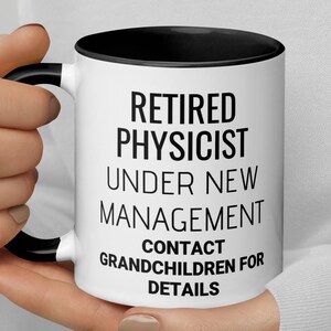 Lustiger Physiker Danke geheime Weihnachtsanerkennung, die Ruhestandsgeschenk für Mannfrauen, Ruhestandsgeschenk für Doktoranden unter neuer Leitung der Kaffeetasse verläßt