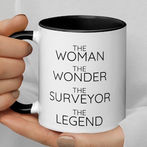 Die Frau die Wunder-Vermesser-Kaffeetasse, Gutachter-Geschenk für Frauen, Gutachter Danke Neue Job-Abschluss-Förderung-geheimes Weihnachtsabschiedsgeschenk
