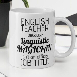 English Teacher gift, Gift for English Teacher, English Teacher mug, Teacher Appreciation, Funny English Teacher coffee cup, Teacher gifts