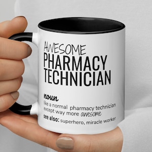 Fantastische Apotheken-Techniker-Definitions-Kaffeetasse, lustiges Apotheken-Tech-Geschenk, Apotheken-Techniker-Geburtstag Danke neues Job-Förderungs-Geschenk