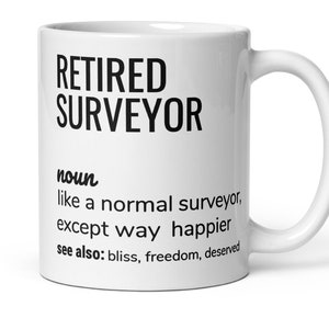 Vermessungsgeschenk, Ruhestandsgeschenk, Vermesser Definition Kaffeebecher, Vermessungsgeschenk, Ruhestandsgeschenk für Männer Frauen