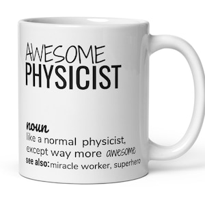 Fantastische Physiker-Definitions-Kaffeetasse, lustiges Physiker-Wissenschaftler-Professor-Geschenk, Physiker-Danke-Geheimnis-Weihnachtsmann-Anerkennungs-Weihnachtsgeschenk