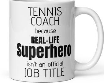 Tennistrainer Geschenk, Tennistrainer Tasse, Tennistrainer Geschenk für Frauen Männer Kollegin, Tennistrainer Geburtstag Weihnachten Weihnachtsgeschenk Danke