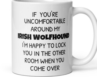 Regali irlandesi Wolfhound, tazza irlandese Wolfhound, Wolfhound irlandese mamma papà, divertente irlandese Wolfhound proprietario regalo, Wolfhound regalo, amante irlandese Wolfhound