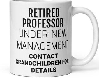 Professor Ruhestand Geschenk, Pensionierter Professor Kaffeebecher Geschenk, Geschenk zum Professor in den Ruhestand, Lustiges Geschenk für Männer Frauen Kollegin