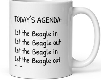 Beagle-present, Beagle-kaffemugg, Beagle-present för kvinnor och män, Beagle-mamma, pappa, ägare, älskare, rädda mamma, pappa, beaglevalp, roliga beagle-presenter