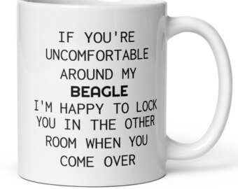 Beagle-present, Beagle-kaffemugg, Beagle-present för kvinnor och män, Beagle-mamma, pappa, ägare, älskare, rädda mamma, pappa, beaglevalp, roliga beagle-presenter