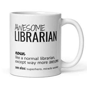Lustige Bibliothekar-Kaffee-Tasse, fantastisches Bibliothekar-Definitions-Geschenk, Geschenk für Bibliothekar, Bibliothekar-Dankes-Abschluss-Förderung-neues Job-Geschenk