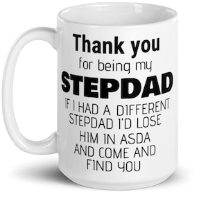 Stepdad Coffee Mug Gift, Funny Stepdad Gifts, Stepdad Birthday Christmas Father&#39;s Day Gift, Gift From Stepdaughter Stepson, Bonus Dad Gift
