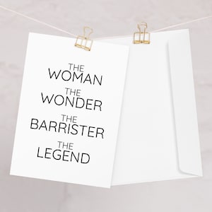 Carte de vœux d’avocat pour les femmes, la femme la carte d’avocat merveille, drôle d’avocat merci graduation anniversaire nouvel emploi carte de départ