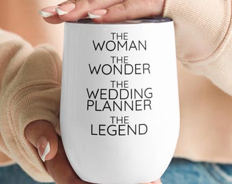Hochzeitsplaner Die Frau Das Wunder Weinglas Geschenk Für Frauen, Bester Hochzeitsplaner Danke Geheimnis Santa Wertschätzung Weihnachten Abschiedsgeschenk