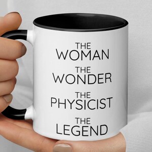 Physiker Danke geheime Weihnachtsmann neue Job Wertschätzung Glückwünsche verlassen Weihnachtsgeschenk für Frauen, Physiker die Frau die Wunder Kaffeetasse