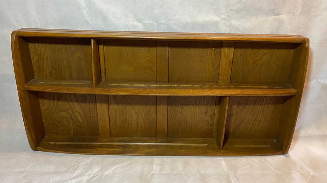 Ercol Scalloped Wall Shelf /plate Rack Etsy