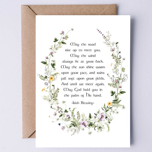 Irish Blessing May the Road Rise up to Meet You Printable - Etsy