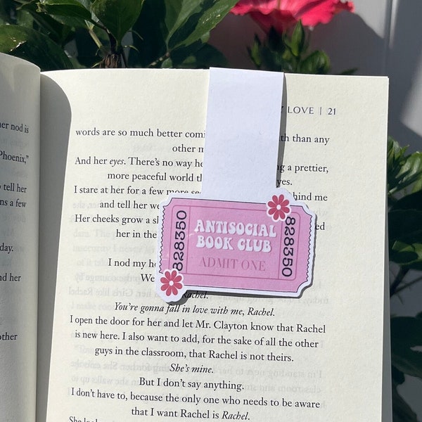 Antisocial Book Club Magnetic Bookmark