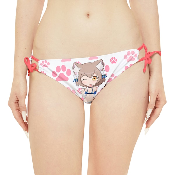 Felix Neko Boy - Bas de bikini noué sur le côté Femboy Catboy Sissy