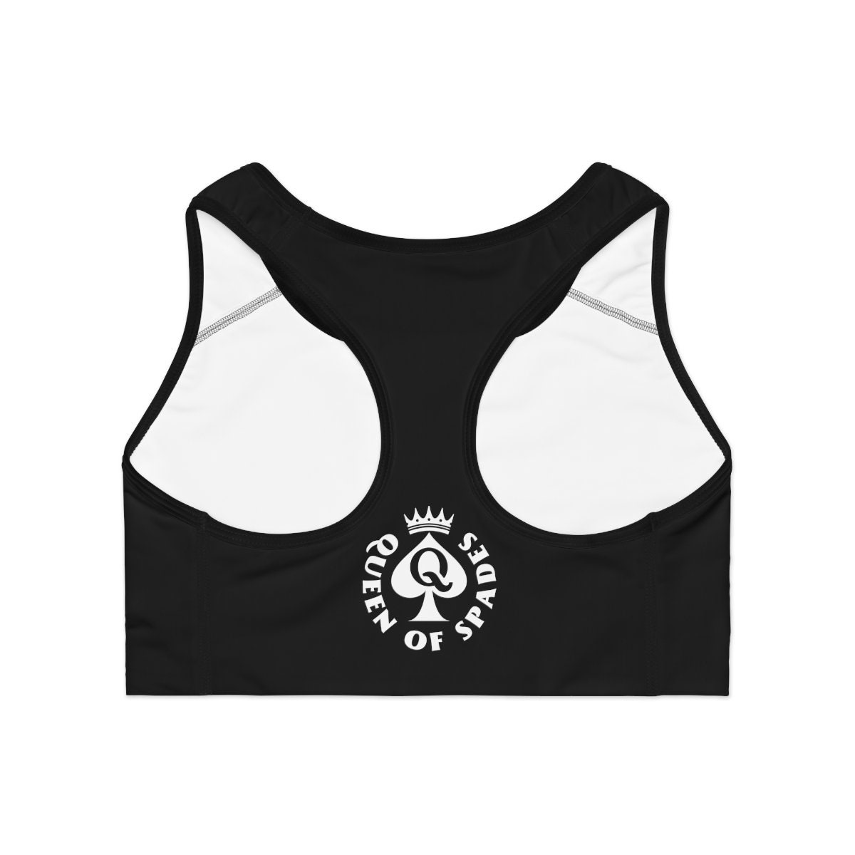 Queen of Spades Sports Bra Black and White - Etsy