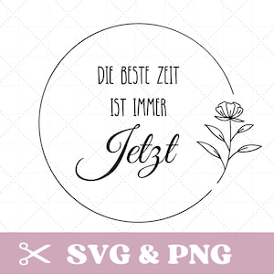 Plotterdatei Spruch in SVG & PNG, Blumen, Rahmen, Kranz, motivierend, spirituell