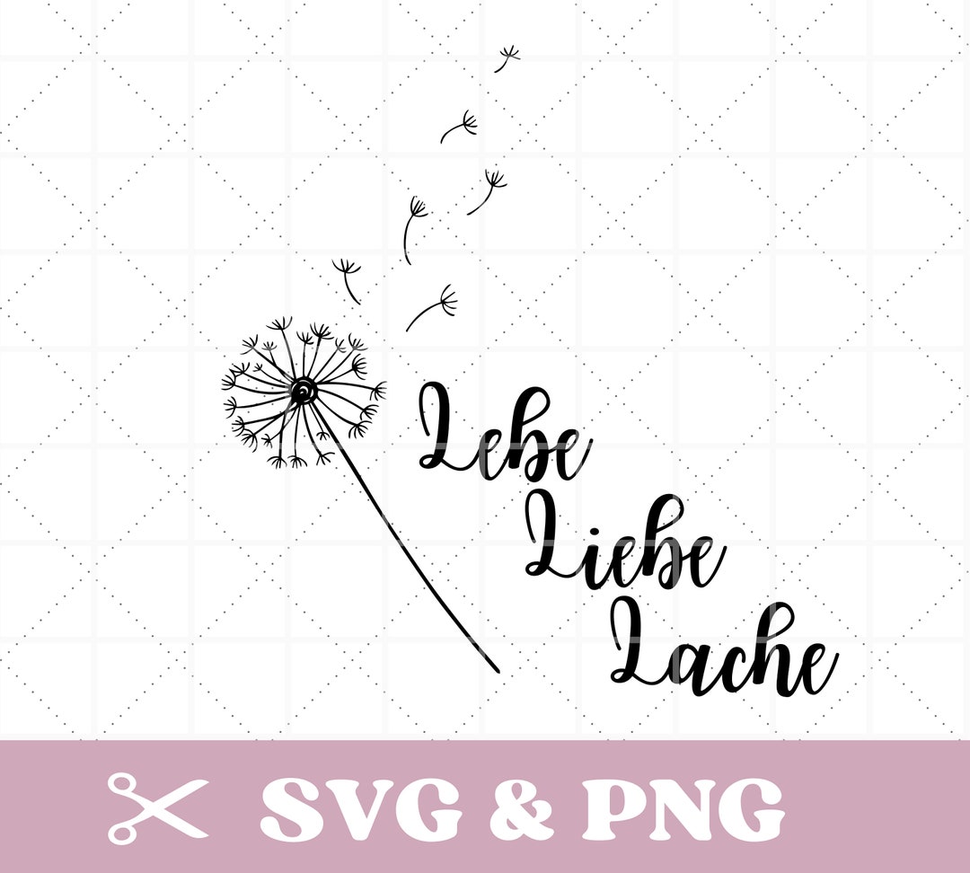 Plotterdatei Spruch in SVG & PNG, Lebe,Liebe,Lache, deutsch, positiv
