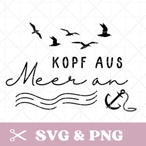 Fichier traceur maritime, tête de la mer en SVG & PNG, mouette, ancre