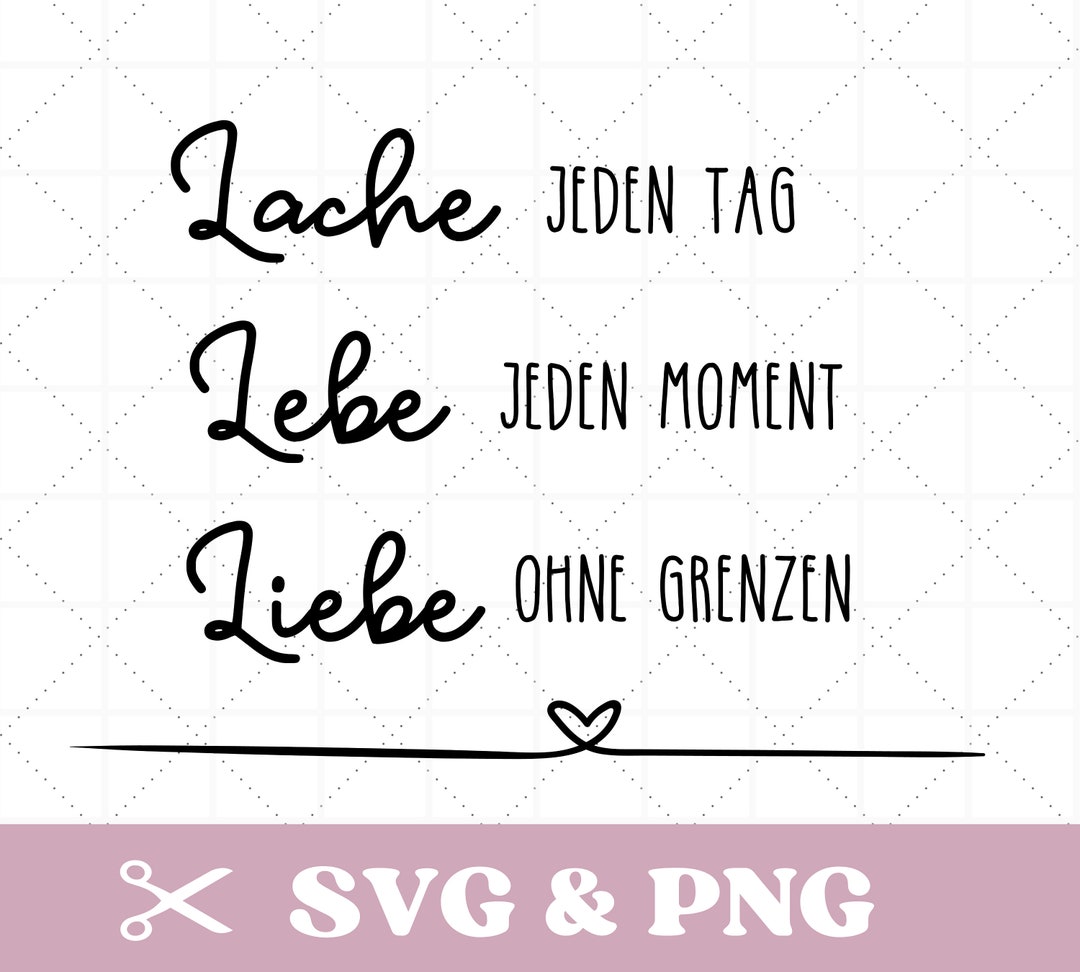 Plotterdatei Spruch in SVG & PNG , motivierend , positiv, deutsch Etsy.de