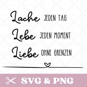 Plotterdatei Spruch in SVG & PNG ,  motivierend , positiv, deutsch